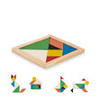 Drewniane puzzle Tangram TANGRAM